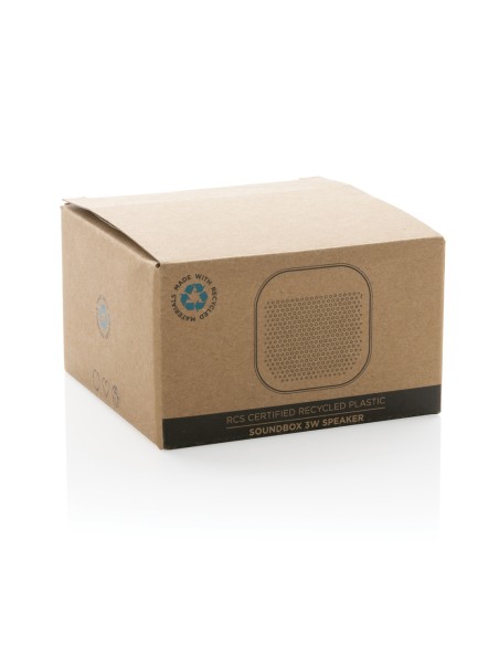 Speaker 3W Soundbox in plastica riciclata RCS Speaker 3W Soundbox in plastica riciclata RCS